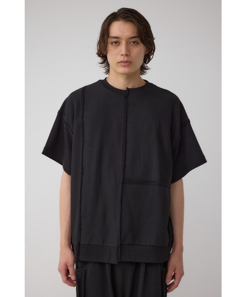 AZUL by moussy(アズールバイマウジー)の「インサイドアウトライントップス(Tシャツ/カットソー・メンズ・グレー/オフホワイト/ブラック・MEDIUM/LARGE)」の16枚目の写真