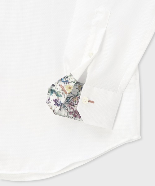 Paul Smith（ポールスミス）の「ジオメトリックダイヤ ドレスシャツ【253204 804PR】（シャツ/ブラウス・メンズ・ホワイト/ライトパープル・SMALL/MEDIUM/LARGE/X-LARGE/XX-LARGE）」の4枚目の写真