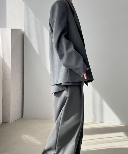 chuclla（チュクラ）の「ワイドショルダー シングルテーラード chw25a020（テーラードジャケット・レディース・ベージュ/グレー・S/M）」の15枚目の写真