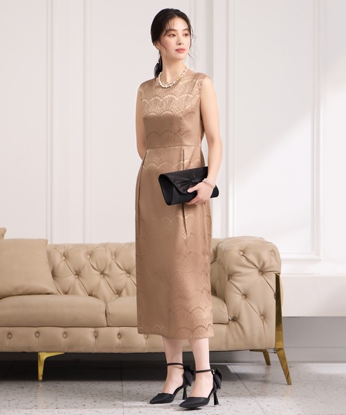 訪問着からドレス　ボレロ付 2wayサテンボレロ付きパーティードレス（ドレス）｜DRESS PLUS