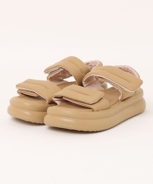 Ritzy（リッツィー）の「厚底 2本ベルト ボリュームサンダル（サンダル・レディース・ブラック/ベージュ/ホワイト・24/25/22.5/24.5/23.5/23）」の11枚目の写真