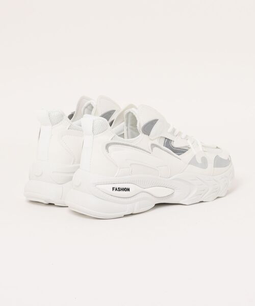 shoes365（シューズスリーシックスファイヴ）の「【SHOES 365】厚底ダッドスニーカー（スニーカー・メンズ・ダークグレー/ホワイト・25.5cm/26.0cm/25.0cm/26.5cm/27.0cm）」の3枚目の写真