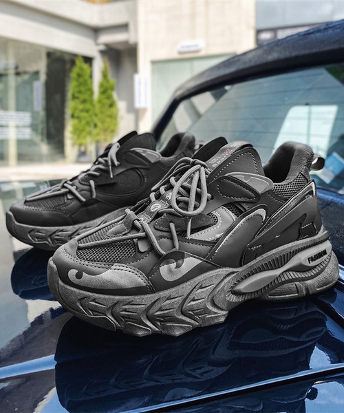 shoes365（シューズスリーシックスファイヴ）の「【SHOES 365】厚底ダッドスニーカー（スニーカー・メンズ・ダークグレー/ホワイト・25.5cm/26.0cm/25.0cm/26.5cm/27.0cm）」の12枚目の写真