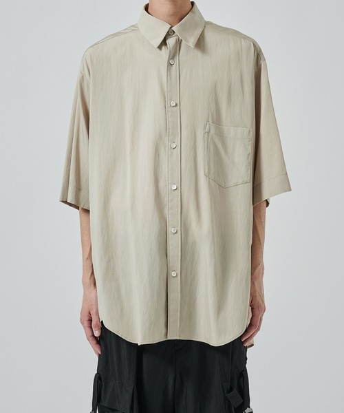 UJOH（ウジョー）の「【UJOH HOMME】別注 Full Open Half Sleev Shirt（シャツ/ブラウス・メンズ・ベージュ/ブラック・4/5）」の21枚目の写真