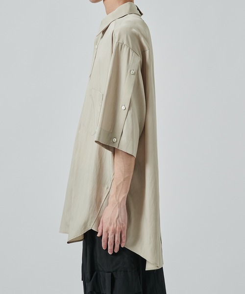 UJOH（ウジョー）の「【UJOH HOMME】別注 Full Open Half Sleev Shirt（シャツ/ブラウス・メンズ・ベージュ/ブラック・4/5）」の20枚目の写真