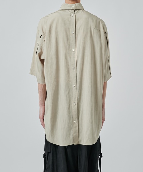 UJOH（ウジョー）の「【UJOH HOMME】別注 Full Open Half Sleev Shirt（シャツ/ブラウス・メンズ・ベージュ/ブラック・4/5）」の19枚目の写真