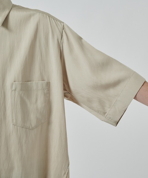 UJOH（ウジョー）の「【UJOH HOMME】別注 Full Open Half Sleev Shirt（シャツ/ブラウス・メンズ・ベージュ/ブラック・4/5）」の12枚目の写真