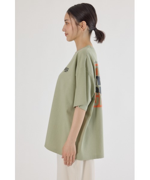 RODEO CROWNS WIDE BOWL(ロデオクラウンズワイドボウル)の「MASTER PROTECT RIP UPロゴTシャツ(Tシャツ/カットソー・レディース・ライトカーキ/ブラック/オフホワイト/ブルー・FREE)」の12枚目の写真