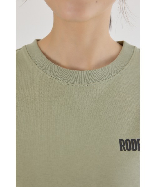 RODEO CROWNS WIDE BOWL(ロデオクラウンズワイドボウル)の「MASTER PROTECT RIP UPロゴTシャツ(Tシャツ/カットソー・レディース・ライトカーキ/ブラック/オフホワイト/ブルー・FREE)」の10枚目の写真
