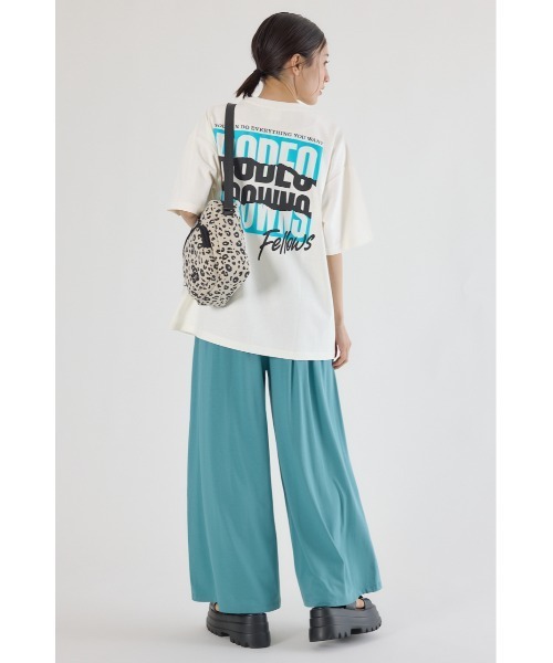 RODEO CROWNS WIDE BOWL(ロデオクラウンズワイドボウル)の「MASTER PROTECT RIP UPロゴTシャツ(Tシャツ/カットソー・レディース・ライトカーキ/ブラック/オフホワイト/ブルー・FREE)」の21枚目の写真