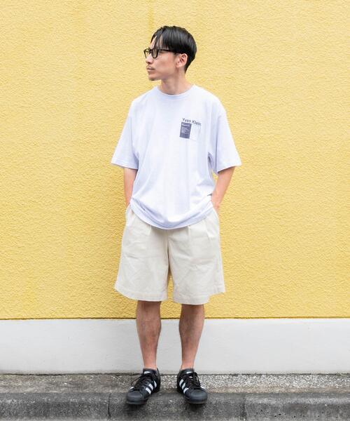 URBAN RESEARCH（アーバンリサーチ）の「Wide Dad　DAD EASY CHINO SHORTS（その他パンツ・メンズ・ネイビー/アイボリー・1/2）」の2枚目の写真