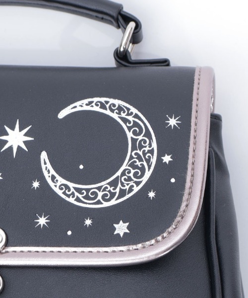 axes femme（アクシーズファム）の「月星箔押しフラップボストン（ボストンバッグ・レディース・ネイビー/ブラック・FREE）」の11枚目の写真