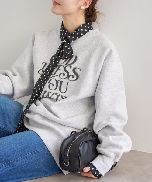 新品未使用 IENA ネイビー ドット柄 サテンシャツ 長袖 Ｆ IENA（イエナ）の「《WEB限定/追加2》サテンドットタイ付ブラウス