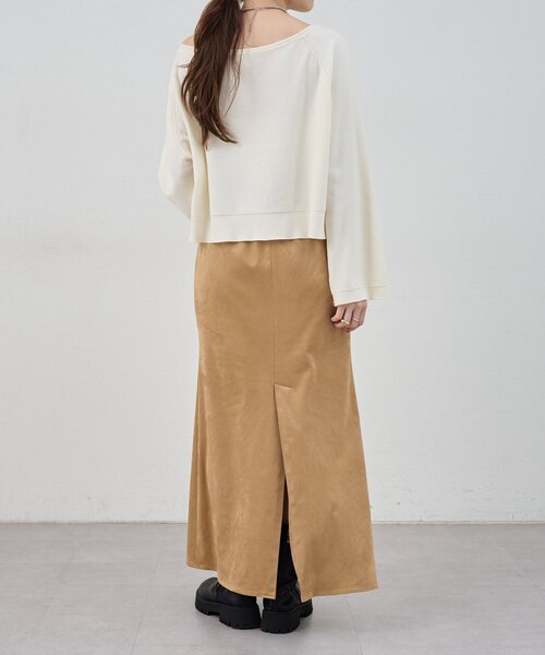 SHENERY（シーナリー）の「《スタッフも注目！》クロップドルーズニット（ニット/セーター・レディース・グレー/オフホワイト/ブラック・FREE）」の7枚目の写真