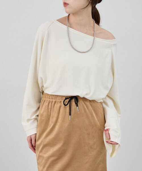 SHENERY（シーナリー）の「《スタッフも注目！》クロップドルーズニット（ニット/セーター・レディース・グレー/オフホワイト/ブラック・FREE）」の8枚目の写真