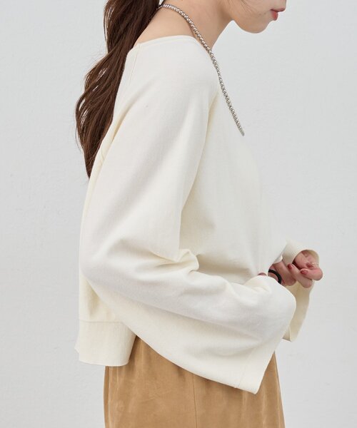 SHENERY（シーナリー）の「《スタッフも注目！》クロップドルーズニット（ニット/セーター・レディース・グレー/オフホワイト/ブラック・FREE）」の11枚目の写真