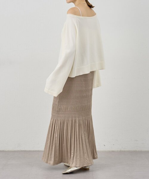 SHENERY（シーナリー）の「《スタッフも注目！》クロップドルーズニット（ニット/セーター・レディース・グレー/オフホワイト/ブラック・FREE）」の13枚目の写真