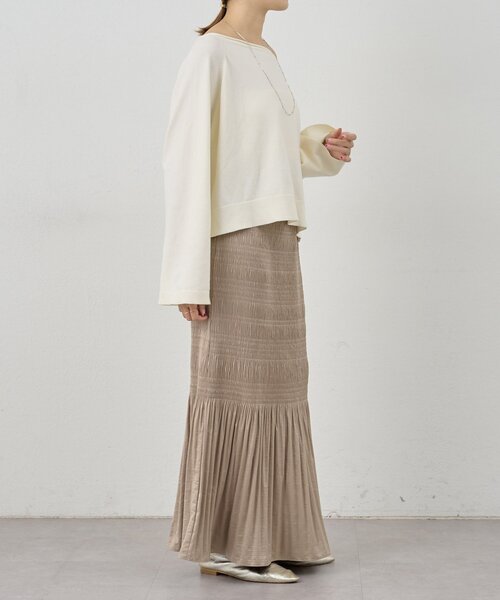 SHENERY（シーナリー）の「《スタッフも注目！》クロップドルーズニット（ニット/セーター・レディース・グレー/オフホワイト/ブラック・FREE）」の15枚目の写真