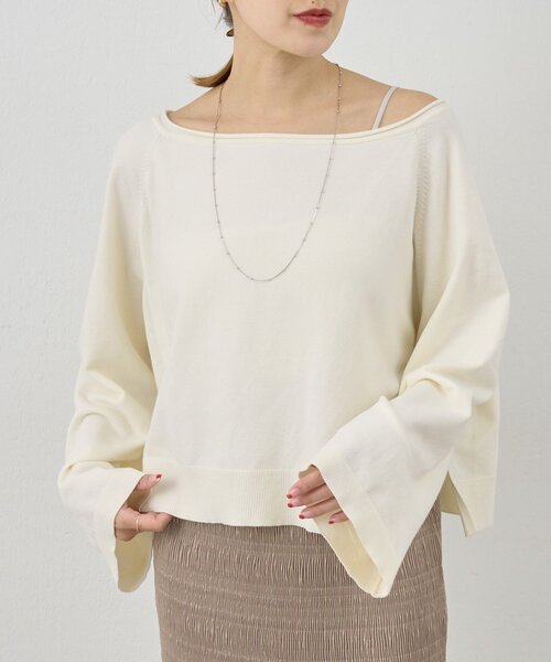 SHENERY（シーナリー）の「《スタッフも注目！》クロップドルーズニット（ニット/セーター・レディース・グレー/オフホワイト/ブラック・FREE）」の16枚目の写真