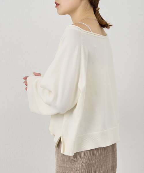 SHENERY（シーナリー）の「《スタッフも注目！》クロップドルーズニット（ニット/セーター・レディース・グレー/オフホワイト/ブラック・FREE）」の17枚目の写真