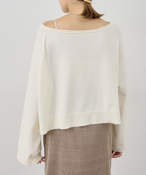 SHENERY（シーナリー）の「《スタッフも注目！》クロップドルーズニット（ニット/セーター・レディース・グレー/オフホワイト/ブラック・FREE）」の18枚目の写真