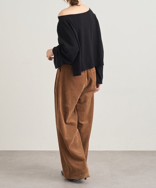 SHENERY（シーナリー）の「《スタッフも注目！》クロップドルーズニット（ニット/セーター・レディース・グレー/オフホワイト/ブラック・FREE）」の22枚目の写真