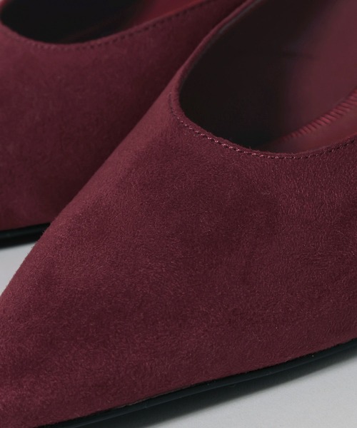 A part by(アパートバイ)の「スウェードミュール(パンプス・レディース・ブラウン/ボルドー・MEDIUM/LARGE)」の11枚目の写真