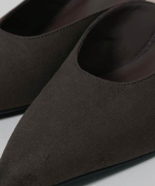 A part by(アパートバイ)の「スウェードミュール(パンプス・レディース・ブラウン/ボルドー・MEDIUM/LARGE)」の12枚目の写真