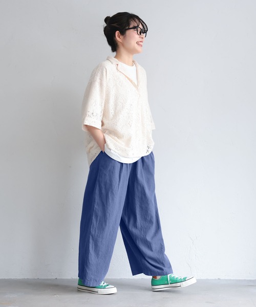 soulberry(ソウルベリー)の「【ショート丈】soulberryのナツパンツ(その他パンツ・レディース・グレー/ネイビー・3L/L/M/LL/4L/5L)」の3枚目の写真