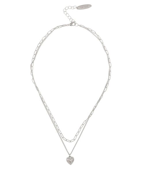 EATME（イートミー）の「ハートダブルチェーンネックレス（ネックレス・レディース・ゴールド/シルバー・FREE）」の12枚目の写真