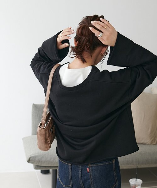 裏毛深Vネックプルオーバー（スウェット）｜DISCOAT（ディスコート）の