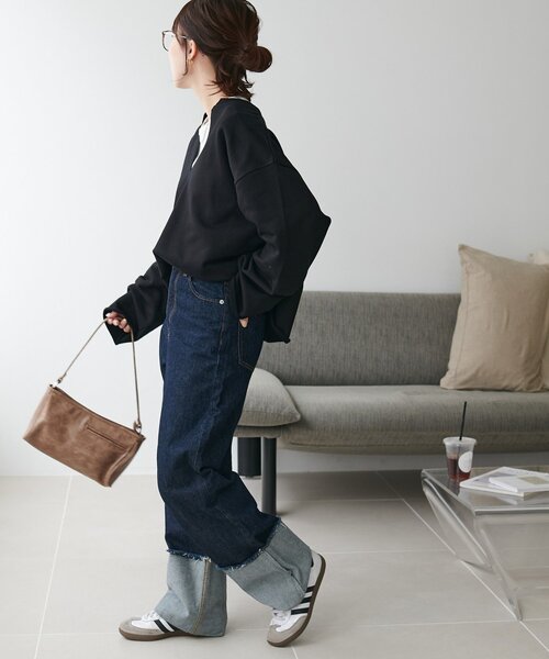 裏毛深Vネックプルオーバー（スウェット）｜DISCOAT（ディスコート）の