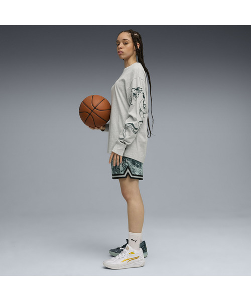tシャツ PUMA プーマ Hoops x Harry Potter LS Tee レディース PUMA プーマ Hoops x Harry Potter LS Tee（Tシャツ/カットソー