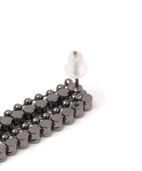 4連フリンジチェーンピアス（ピアス（両耳用））｜niko and