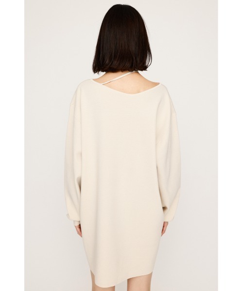 SLY（スライ）の「ASYMMETRY NECK LOOSE OP アシンメトリー ネック ルーズ ワンピース 秋服 冬服（ワンピース・レディース・杢グレー/アイボリー/ブラック・FREE）」の10枚目の写真