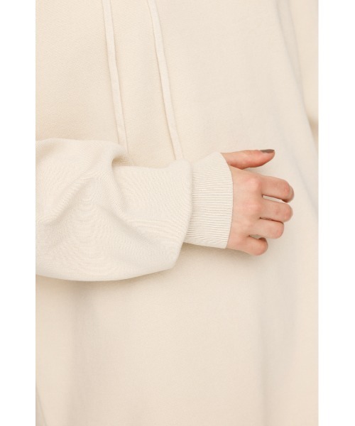 SLY（スライ）の「ASYMMETRY NECK LOOSE OP アシンメトリー ネック ルーズ ワンピース 秋服 冬服（ワンピース・レディース・杢グレー/アイボリー/ブラック・FREE）」の11枚目の写真