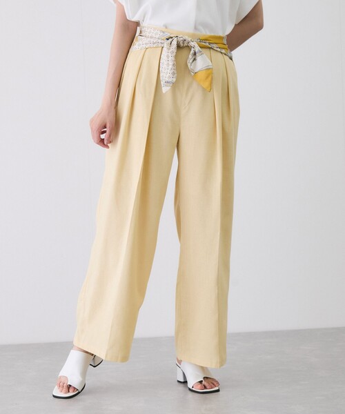 Jayro(ジャイロ)の「ウエストスカーフパンツ(その他パンツ・レディース・ブラック/イエロー/ベージュ・M)」の3枚目の写真