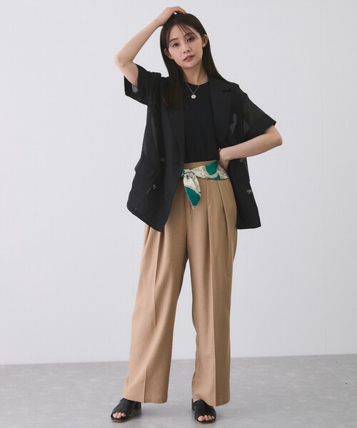 Jayro(ジャイロ)の「ウエストスカーフパンツ(その他パンツ・レディース・ブラック/イエロー/ベージュ・M)」の21枚目の写真