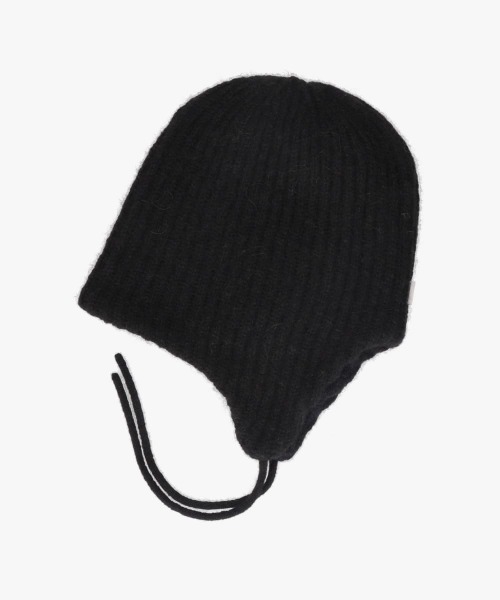 OVERRIDE（オーバーライド）の「OVERRIDE  ALPACA BLEND EARLAP BEANIE / オーバーライド（ニットキャップ/ビーニー・メンズ・ブラック/ブルー/ブラウン・57~59cm）」の6枚目の写真