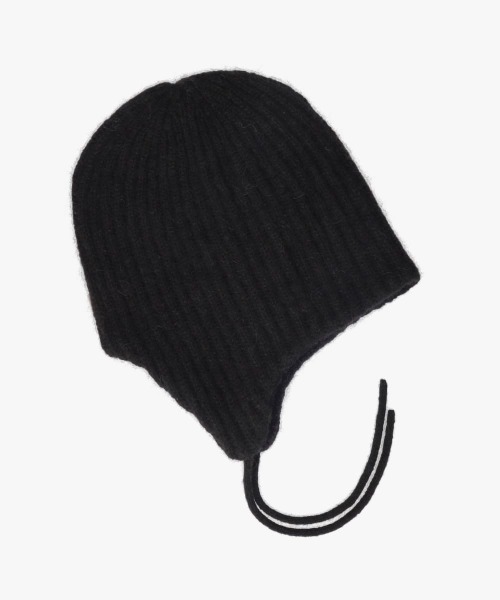 OVERRIDE（オーバーライド）の「OVERRIDE  ALPACA BLEND EARLAP BEANIE / オーバーライド（ニットキャップ/ビーニー・メンズ・ブラック/ブルー/ブラウン・57~59cm）」の7枚目の写真