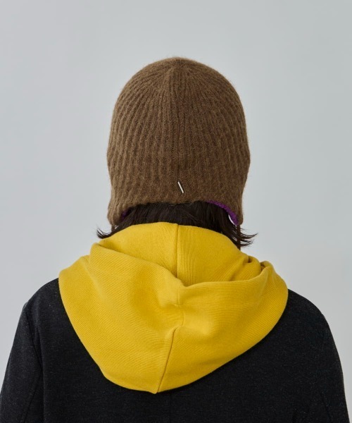 OVERRIDE（オーバーライド）の「OVERRIDE  ALPACA BLEND EARLAP BEANIE / オーバーライド（ニットキャップ/ビーニー・メンズ・ブラック/ブルー/ブラウン・57~59cm）」の13枚目の写真
