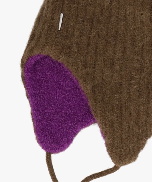 OVERRIDE（オーバーライド）の「OVERRIDE  ALPACA BLEND EARLAP BEANIE / オーバーライド（ニットキャップ/ビーニー・メンズ・ブラック/ブルー/ブラウン・57~59cm）」の21枚目の写真