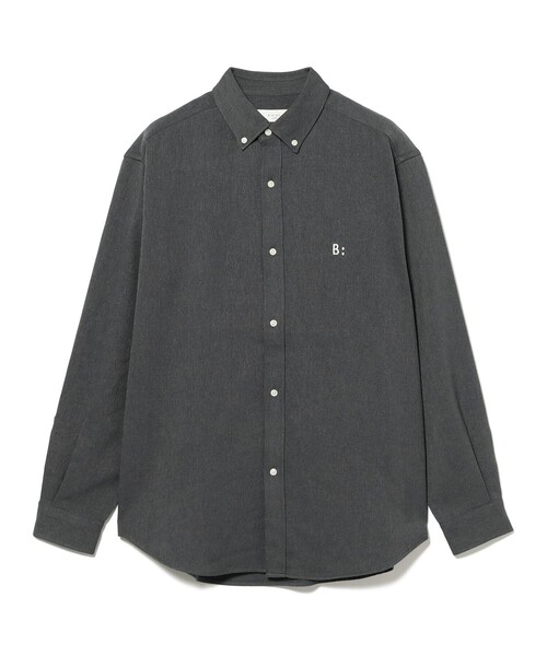 B:MING by BEAMS（ビーミングバイビームス）の「ポリエステル ツイル ボタンダウン シャツ（シャツ/ブラウス・メンズ・チャコールグレー/ネイビー・S/M/L/XL）」の12枚目の写真