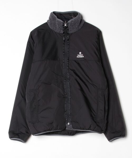 MAGIC NUMBER(マジック ナンバー)の「【MAGIC NUMBER】REVERSIBLE RETRO BOA JK(その他アウター・メンズ・ネイビー/チャコール/ベージュ・MEDIUM/LARGE)」の14枚目の写真