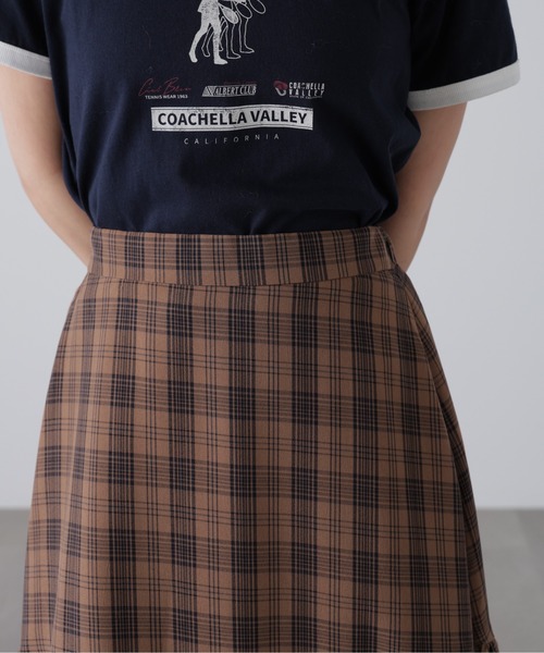 FREE'S MART（フリーズマート）の「◆チェックアシメティアードスカート（スカート・レディース・ブラウン系その他/ダークネイビー・SMALL/MEDIUM）」の17枚目の写真