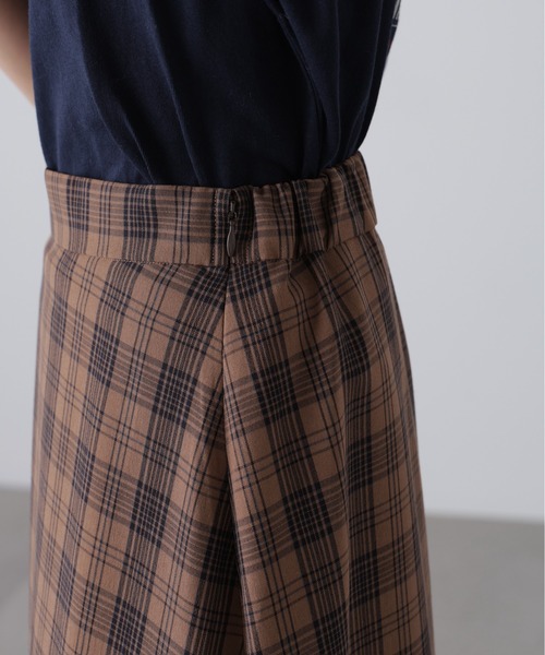 FREE'S MART（フリーズマート）の「◆チェックアシメティアードスカート（スカート・レディース・ブラウン系その他/ダークネイビー・SMALL/MEDIUM）」の18枚目の写真