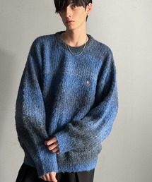Classical Origin(NVJIW)́yClassical OriginzuŖBvGradient Boucle Knit Crew Neck Sweater^u[N[fރOf\VN[lbNZ[^[(jbg/Z[^[)