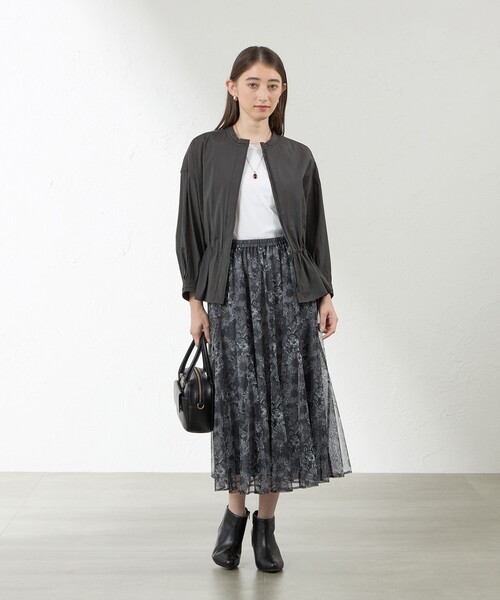 amaca（アマカ）の「Swim Dunclare チュールスカート（スカート・レディース・グレー系その他2/ネイビー・38）」の4枚目の写真