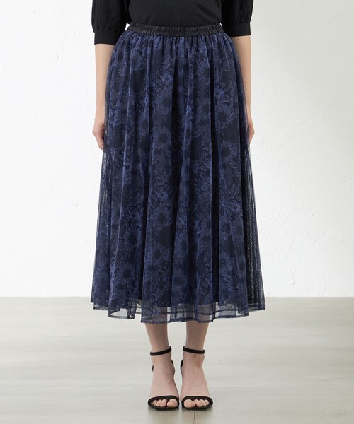 amaca（アマカ）の「Swim Dunclare チュールスカート（スカート・レディース・グレー系その他2/ネイビー・38）」の7枚目の写真