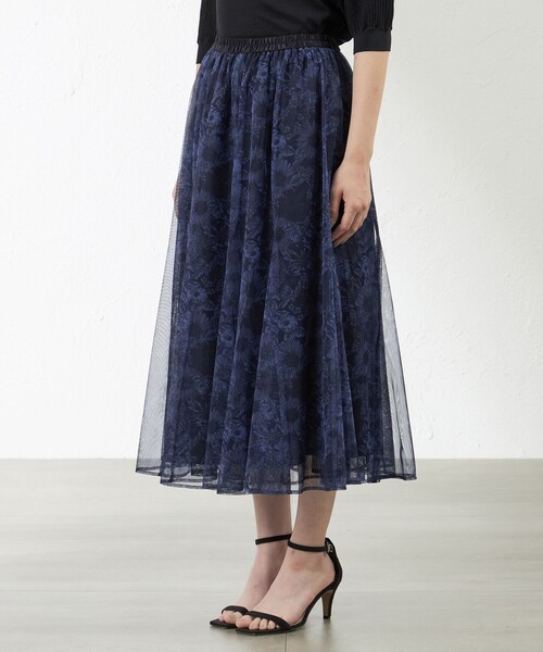 amaca（アマカ）の「Swim Dunclare チュールスカート（スカート・レディース・グレー系その他2/ネイビー・38）」の8枚目の写真